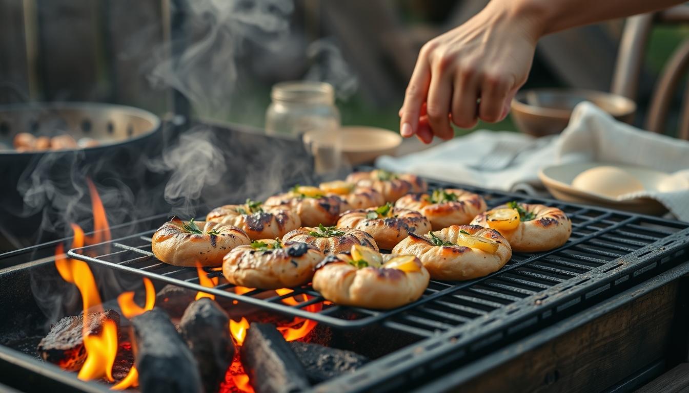Freshly baked homemade cake in a kitchen setting