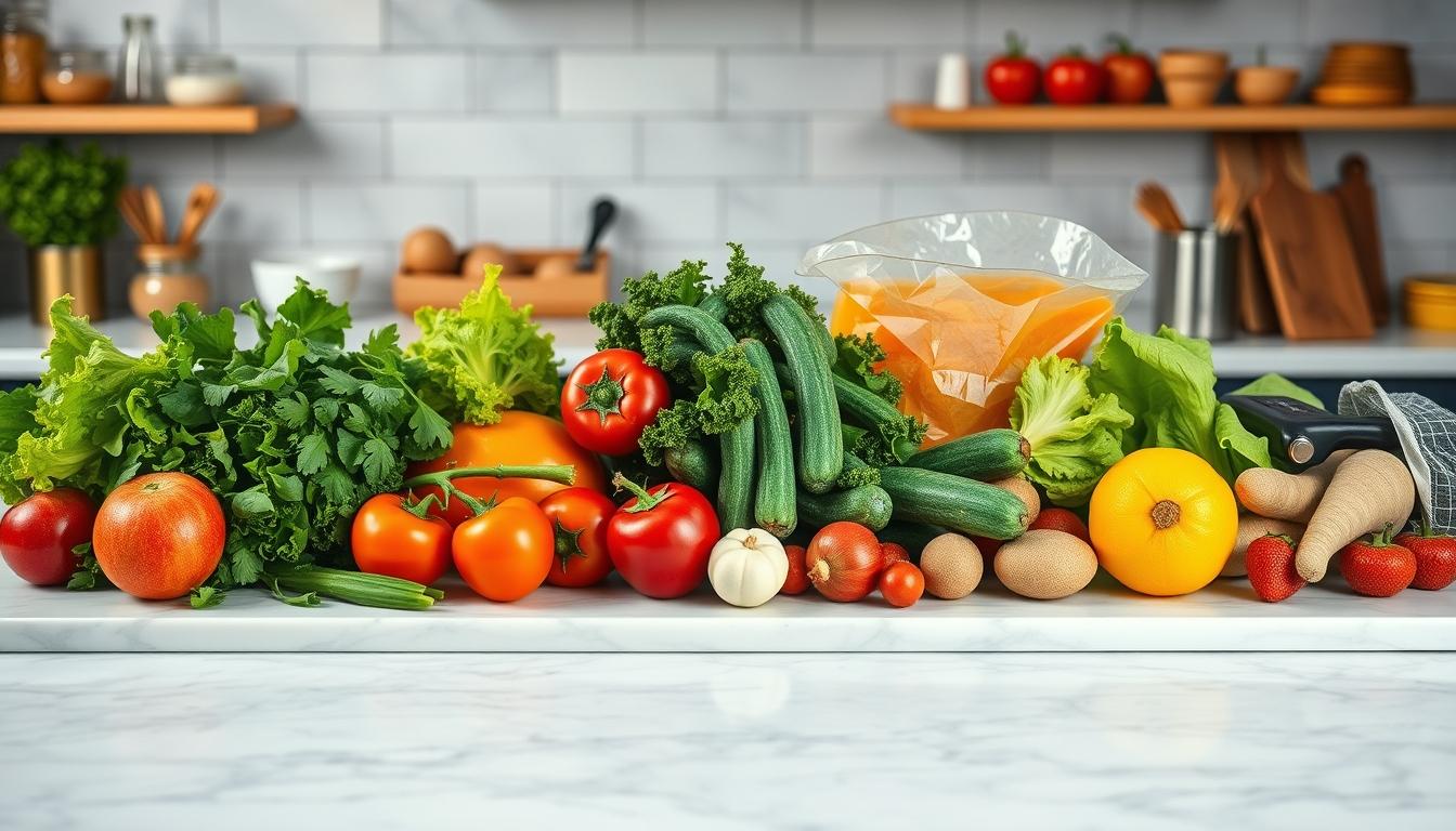 Fresh ingredients and home cooking inspiration