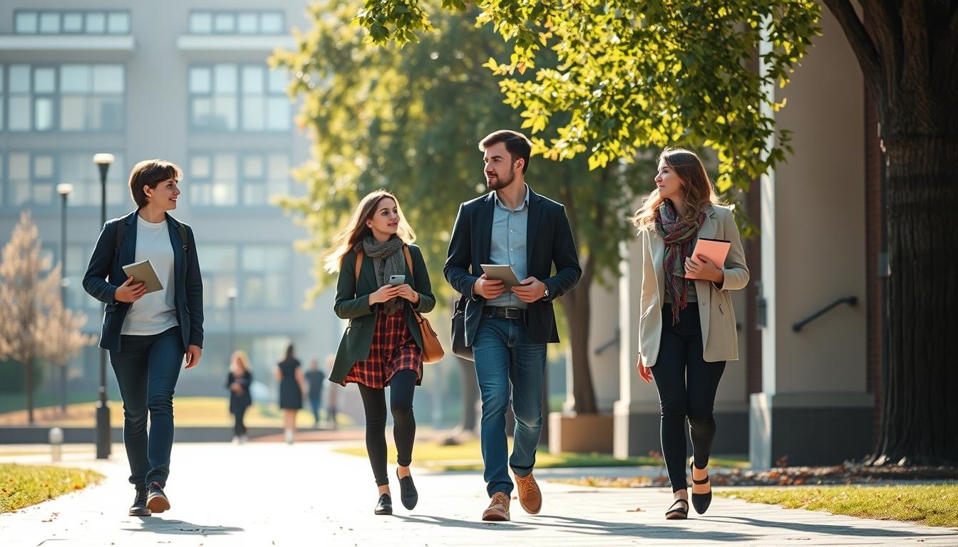 Student preparing for exams with study materials