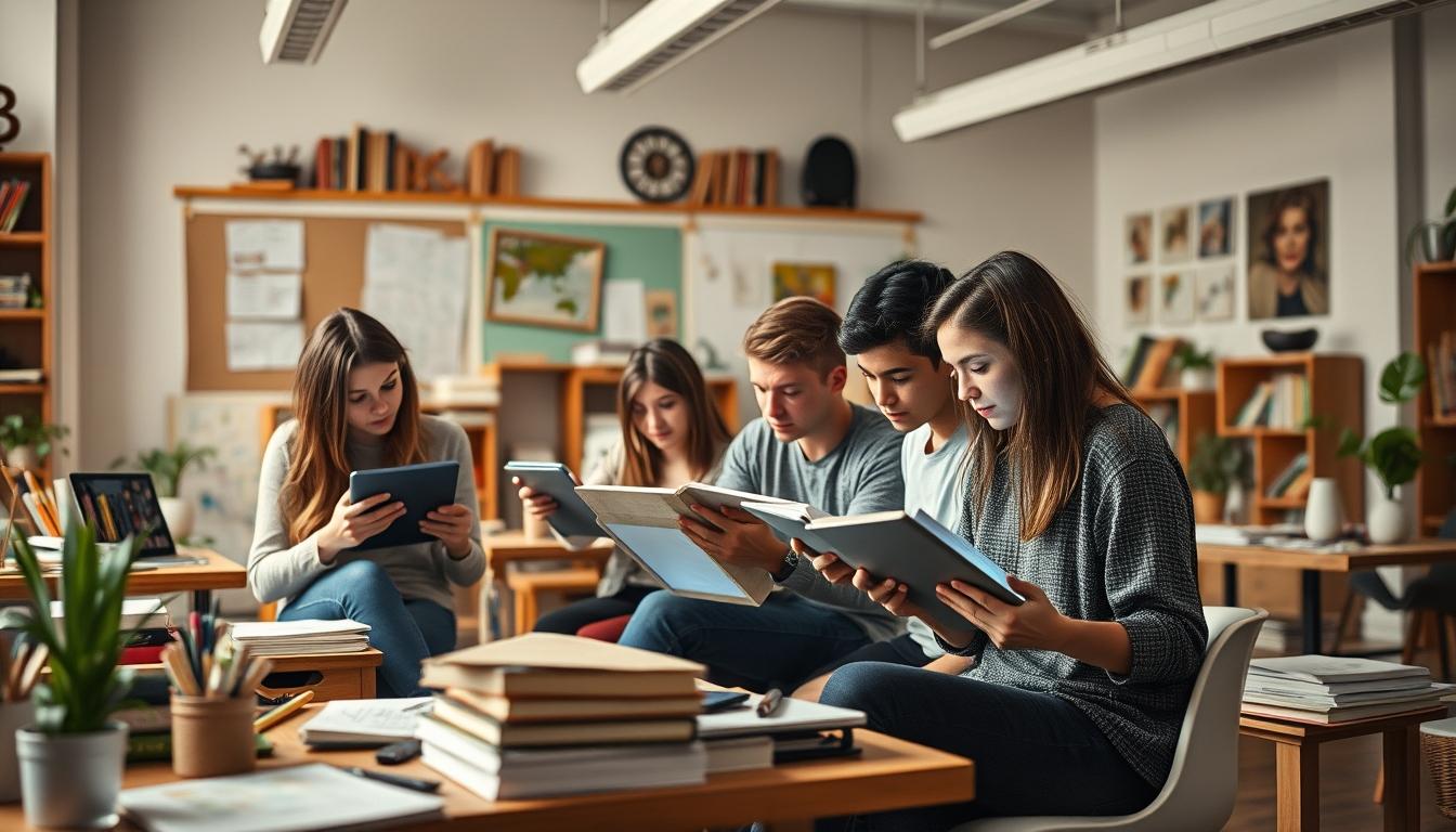 Student developing practical and academic skills