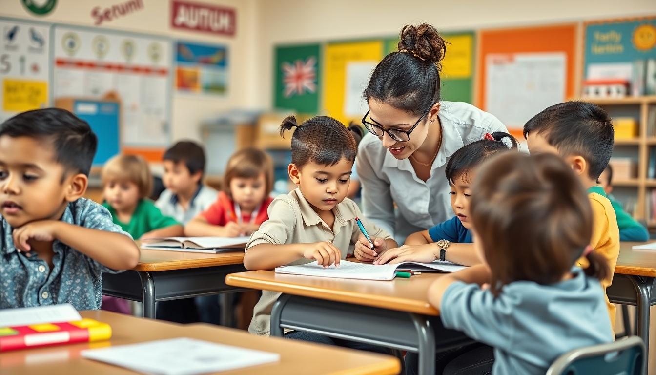 Student using learning strategies while studying